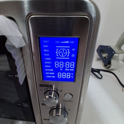 TOSHIBA MULTI-FUNCTION DIGITAL CONVECTION TOASTER OVEN - STAINLESS STEEL (MODEL: AC25CEW-SSC) image 2