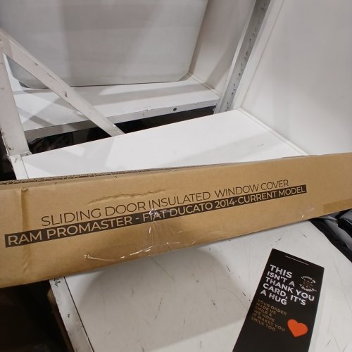 LIVING IN A BUBBLE INSULATED SLIDING DOOR WINDOW COVER - FOR RAM PROMASTER/FIAT DUCATO 2014 TO 2026 - GRAY image 3