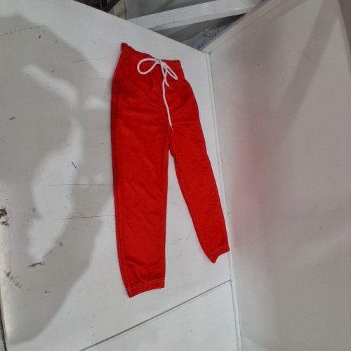 DRAWSTRING ATHLETIC JOGGERS - SIZE 120/SIZE 6 - RED image 2