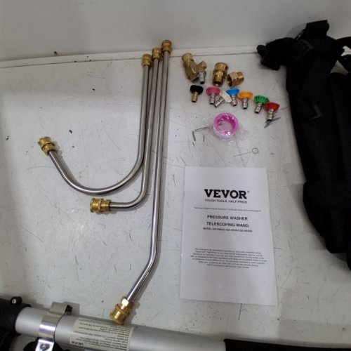 VEVOR PRESSURE WASHER WITH TELESCOPIC WAND AND 7 NOZZLE TIPS - 4000PSI - 5FT-24FT LENGTH - MULTI-COLOUR (MODEL: QD-SSG02) image 3
