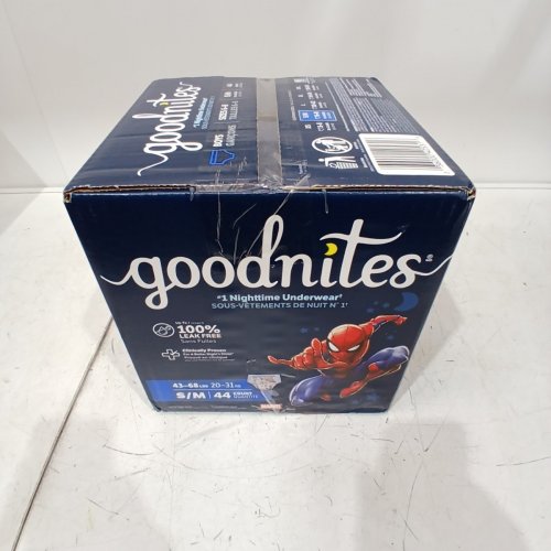 44PK GOODNITES BOYS' DISPOSABLE NIGHTTIME UNDERWEAR - S/M - SPIDERMAN image 2