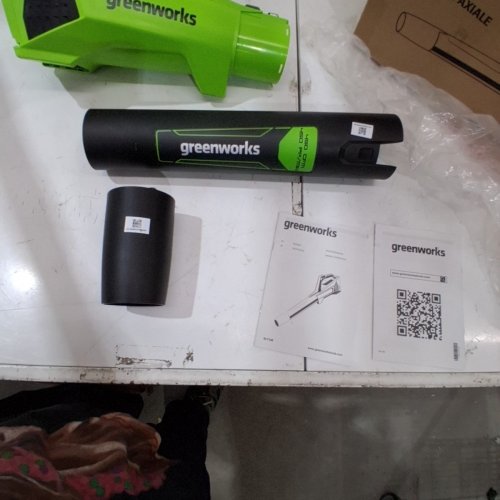 GREENWORKS CORDLESS JET LEAF BLOWER WITH BATTERY & CHARGER - 40V - 125MPH - 450CFM - GREEN (MODEL: BLF346) image 3