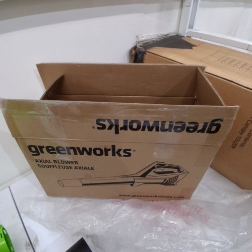 GREENWORKS CORDLESS JET LEAF BLOWER WITH BATTERY & CHARGER - 40V - 125MPH - 450CFM - GREEN (MODEL: BLF346) image 4