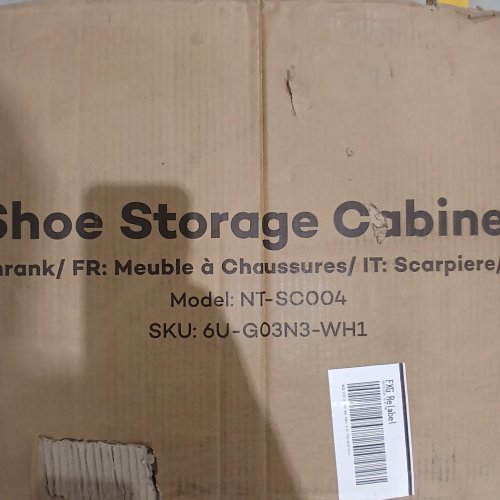 NICETREE SHOE STORAGE CABINET - 48.3" X 9.5" X 31.5" - WHITE (MODEL: NT-SC004) image 5