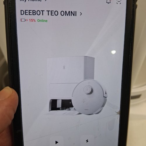 ECOVACS DEEBOT TEO OMNI ROBOT VACUUM/MOP COMBO WITH SELF-EMPTYING STATION, AUTO-WASH/REFILL & 3D MAPPING - APP/WIFI ENABLED - WHITE (MODEL: DLX23) image 2