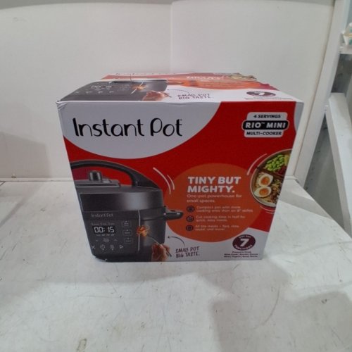 INSTANT POT RIO CHEF MINI 5-IN-1 MULTI-COOKER, PRESSURE COOK, SLOW COOKER, COOK RICE, SAUTÉ AND KEEP WARM, 4QT CAPACITY, TRUFFLE GREY (MODEL:RIPC41-TE) image 7