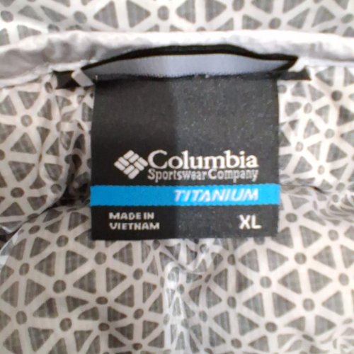 WOMENS COLUMBIA TITANIUM ARCTIC CREST DOWN HOODED JACKET- EXTRA LARGE - WHITE/BLACK image 4