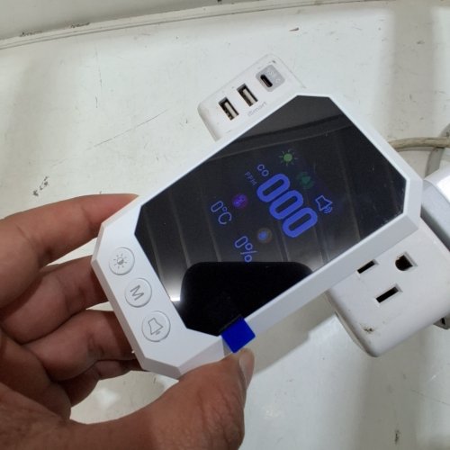 2PK CARBON MONOXIDE DETECTOR PLUG-IN WALL WITH LCD DISPLAY - BLACK/WHITE (MODEL: MY-S18) image 2