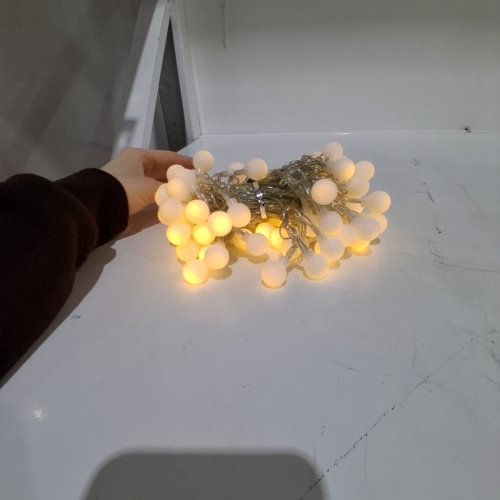 LED BATTERY POWERED GLOBE STRING LIGHTS - 33FT - WARM WHITE image 2