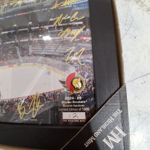 THE HIGHLAND MINT OTTAWA SENATORS LIMITED EDITION 2024-25 SIGNATURE RINK PRINT - 12" X 19.5" - MULTICOLOURED (STYLE : 202477458) image 3