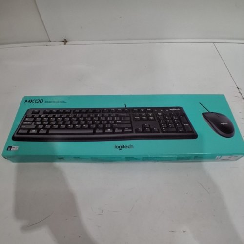 2PC LOGITECH MK120 WIRED DESKTOP KEYBOARD AND MOUSE COMBO - BLACK (MODEL : MK210 CORDED) image 2