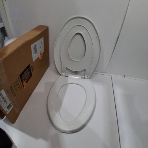 BEMIS LITTLE2BIG SLOW-CLOSE TOILET SEAT WITH BUILT-IN POTTY-TRAINING SEAT - 18.5" ELONGATED - WHITE (MODEL: 1881SLOW 000) image 2