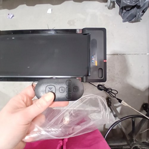 UNDER DESK TREADMILL WALKING PAD WITH REMOTE - BLACK (MODEL: 480-A) image 2