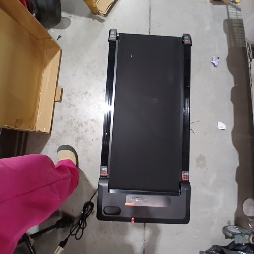 UNDER DESK TREADMILL WALKING PAD WITH REMOTE - BLACK (MODEL: 480-A) image 4