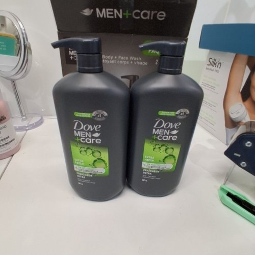 2PK DOVE MEN+CARE BODY AND FACE WASH - EXTRA FRESH - 887ML EACH image 2