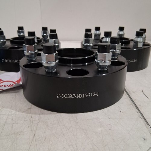 4PK EVIL ENERGY HUBCENTRIC WHEEL SPACERS/ADAPTERS COMPATIBLE WITH VARIOUS MAKES & MODELS - BLACK image 4