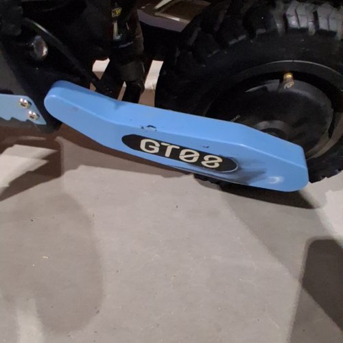 ARWIBON ELECTRIC SCOOTER ADULTS WITH UAL MOTOR COMMUTER DUAL BRAKE SYSTEM AND SHOCK ABSORPTION - UP TO 46MPH - 43 MILES RANGE - BLUE (MODEL: GT08) image 2