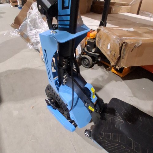 ARWIBON ELECTRIC SCOOTER ADULTS WITH UAL MOTOR COMMUTER DUAL BRAKE SYSTEM AND SHOCK ABSORPTION - UP TO 46MPH - 43 MILES RANGE - BLUE (MODEL: GT08) image 4