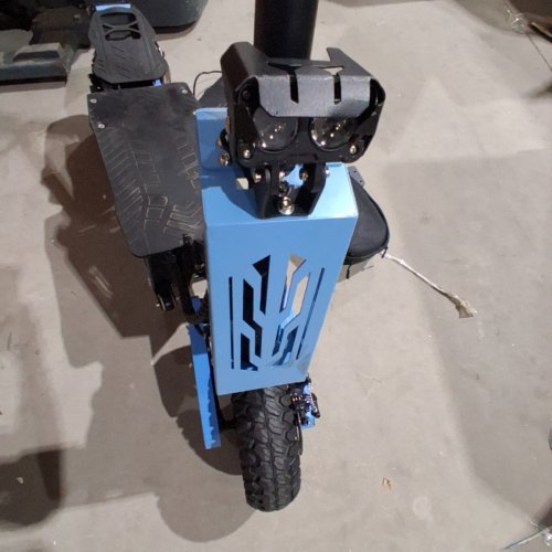ARWIBON ELECTRIC SCOOTER ADULTS WITH UAL MOTOR COMMUTER DUAL BRAKE SYSTEM AND SHOCK ABSORPTION - UP TO 46MPH - 43 MILES RANGE - BLUE (MODEL: GT08) image 6