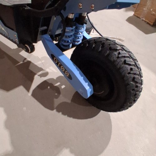 ARWIBON ELECTRIC SCOOTER ADULTS WITH UAL MOTOR COMMUTER DUAL BRAKE SYSTEM AND SHOCK ABSORPTION - UP TO 46MPH - 43 MILES RANGE - BLUE (MODEL: GT08) image 7