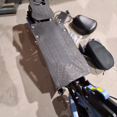ARWIBON ELECTRIC SCOOTER ADULTS WITH UAL MOTOR COMMUTER DUAL BRAKE SYSTEM AND SHOCK ABSORPTION - UP TO 46MPH - 43 MILES RANGE - BLUE (MODEL: GT08) image 8