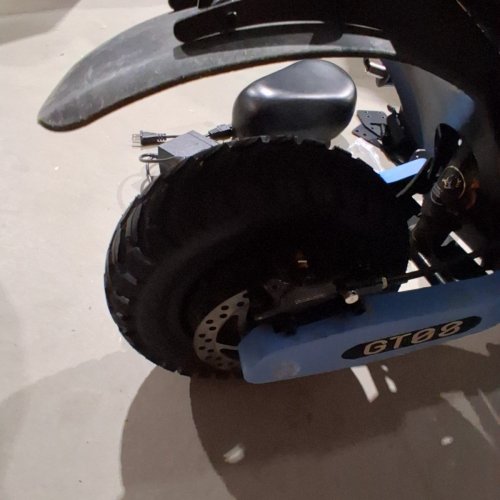 ARWIBON ELECTRIC SCOOTER ADULTS WITH UAL MOTOR COMMUTER DUAL BRAKE SYSTEM AND SHOCK ABSORPTION - UP TO 46MPH - 43 MILES RANGE - BLUE (MODEL: GT08) image 11
