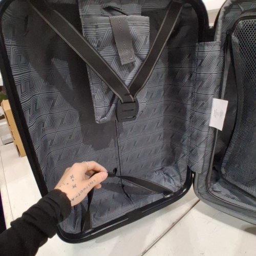 SAMSONITE roller hard shell SUITCASE - 20" - BLACK image 3