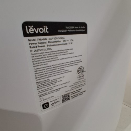 LEVOIT VITAL 200S SMART TRUE HEPA AIR PURIFIER WITH APP CONTROL & INFRARED SENSOR SCAN - 380SQ.FT COVERAGE - WHITE (MODEL: LAP-V201S-WCA) image 5