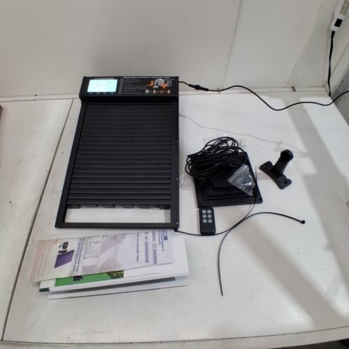 AUTOMATIC SOLAR POWERED CHICKEN COOP DOOR ANTI-PINCH 4 MODES - BLACK (MODEL:XR-JM001) image 4