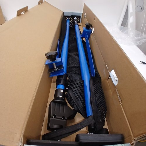 2PK LEIKIUS HEAVY DUTY HIGH QUALITY METAL JACKS FOR CABINET INSTALLATION - 200 LBS CAPACITY - 40" - 78.7" - BLACK/BLUE (MODEL: LK-DGS-5) image 4