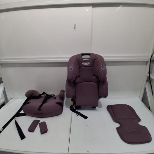 GRACO TRANZITIONS 3-IN-1 LIGHTWEIGHT ADJUSTABLE HEIGHT HARNESS BOOSTER CAR SEAT WITH CUP HOLDERS - 100LB MAX WEIGHT - ELOISE PURPLE (MODEL: 2217080) image 3