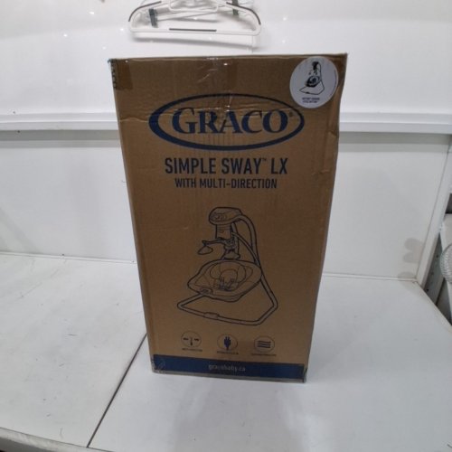 GRACO SIMPLE SWAY LX SWING MULTI-DIRECTIONAL SEAT - HUTTON/GREY/WHITE (MODEL: 2143050) image 5