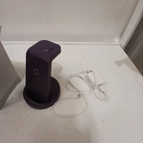 ANLMZ 3-IN-1 CHARGING STATION FOR APPLE IPHONE, AIRPODS, AND APPLE WATCH - 18W FAST CHARGING WITH ADAPTER - PURPLE (MODEL: CW350) image 3