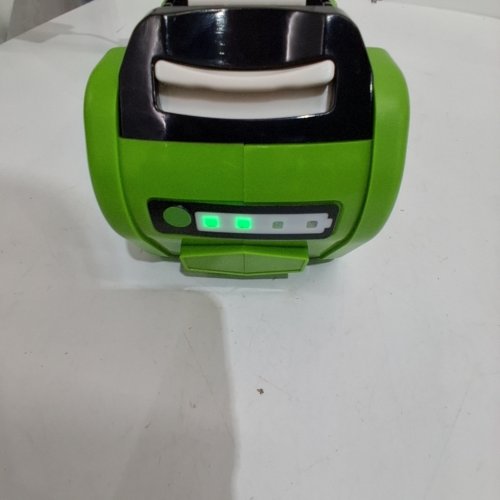 2PC REPLACEMENT BATTERY FOR GREENWORKS TOOLS WITH CHARGER - 40V - GREEN/BLACK image 2