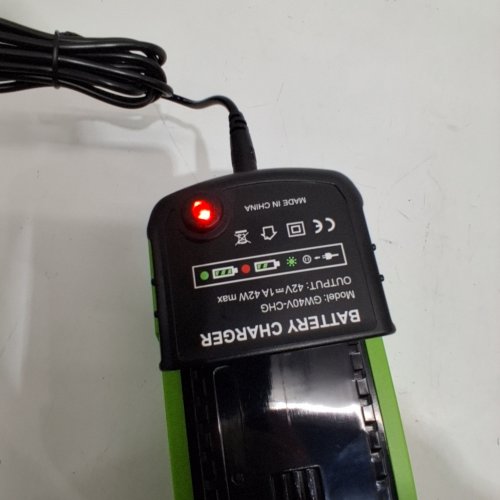 2PC REPLACEMENT BATTERY FOR GREENWORKS TOOLS WITH CHARGER - 40V - GREEN/BLACK image 3