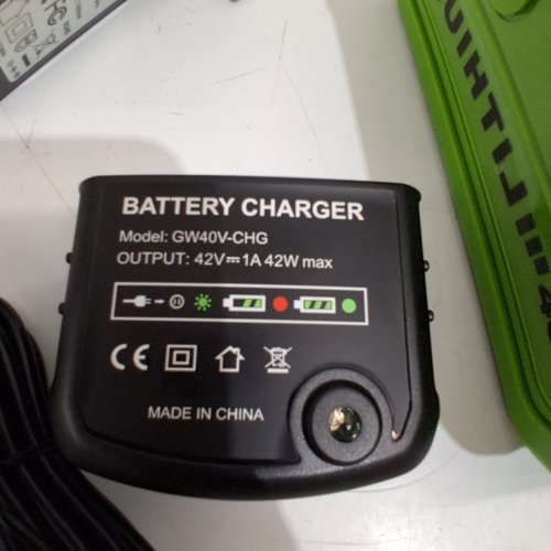 2PC REPLACEMENT BATTERY FOR GREENWORKS TOOLS WITH CHARGER - 40V - GREEN/BLACK image 4