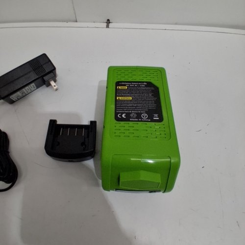 2PC REPLACEMENT BATTERY FOR GREENWORKS TOOLS WITH CHARGER - 40V - GREEN/BLACK image 7