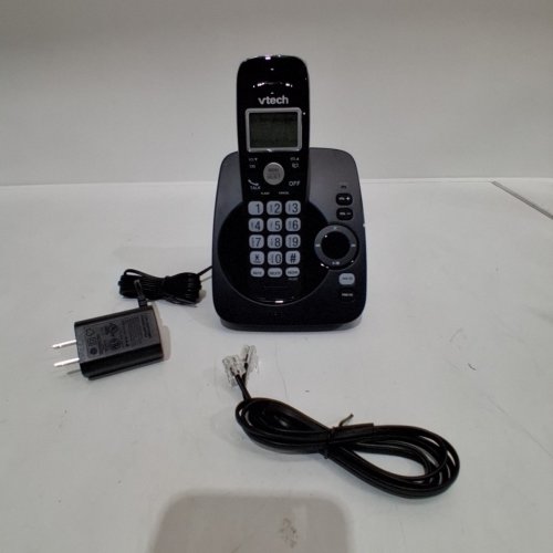 VTECH DECT 6.0 CORDLESS PHONE CALL ANSWERING SYSTEM WITH CALLER ID/CALL WAITING - BLACK (MODEL: CS6224-11) image 3