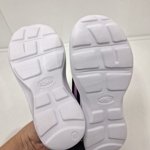 GIRL'S ATHLETIC WORKS SNEAKERS - SIZE 11 -BLACK/PINK image 2