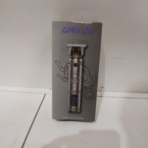 AMULISS PROFESSIONAL HAIR CLIPPERS BEARD TRIMMER KIT - NICKEL SILVER (MODEL: JM-700AL) image 5