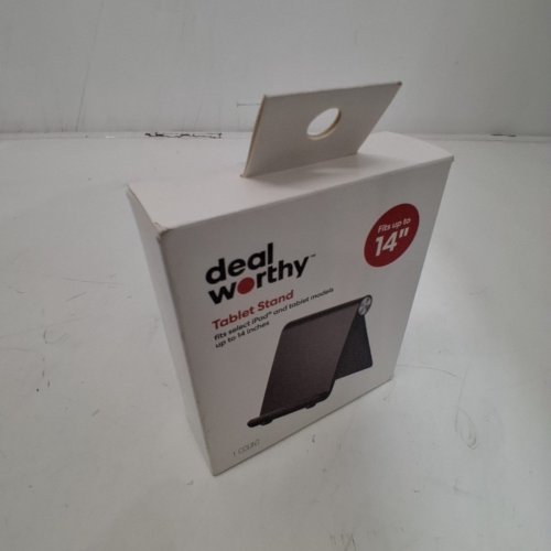 DEALWORTHY TABLET STAND - FITS TABLETS UP TO 14" - BLACK image 2