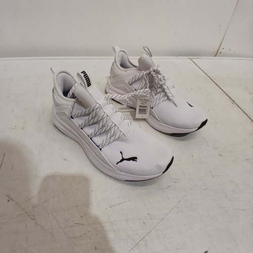 PUMA MEN'S SOFTRIDE RUNNING SHOES - SIZE 9 - WHITE / BLACK image 5