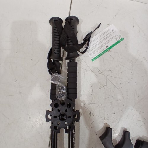 THEFITLIFE FOLDABLE WALKING TREKKING POLES - BLACK image 4