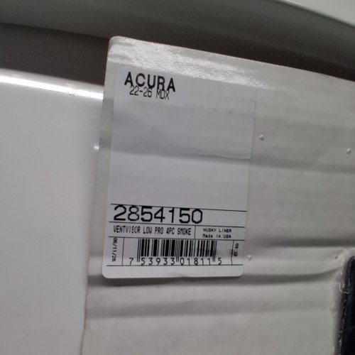 4PC HUSKY LINERS ACURA MDX LOW PROFILE WINDOW VENT VISOR - FOR 2022-2026 ACURA MDX - SMOKE (MODEL: 2854150) image 2