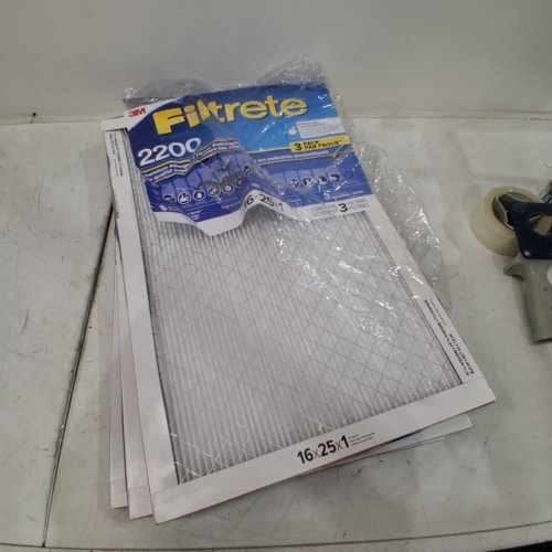 3PK FILTRETE MRP 2200 MERV 13 PREMIUM HEALTHY LIVG ELITE ALLERGEN - 16X25X1 - WHITE image 2