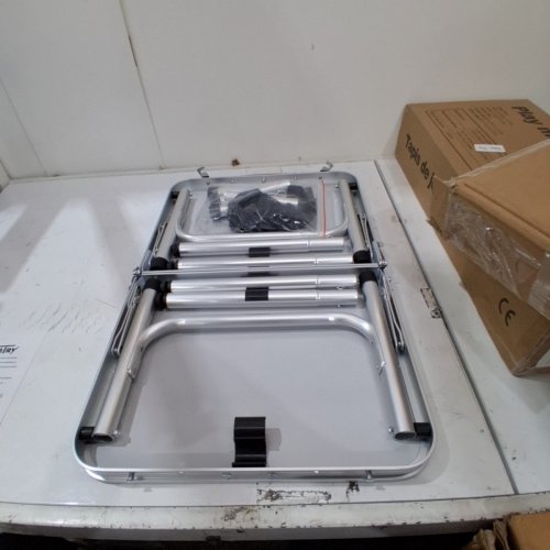 YUFIFAIRY ALUMINUM FOLDING CAMPING TABLE WITH MESH LAYER - 16" X 24" X 24" image 3
