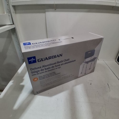 MEDLINE GUARDIAN DELUXE ALUMINUM BATH CHAIR - 400LBS CAP - GREY (MODEL: G2-101KRX1) image 3