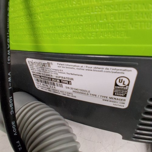BISSELL LITTLE GREEN PORTABLE DEEP CLEANING VACUUM - 37OZ TANK MAX - GREEN/GREY (MODEL : 2513B) image 5