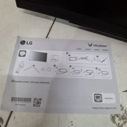 LG ULTRAGEAR QHD NANO IPS GAMING MONITOR - 27" - 180HZ - BLACK (MODEL: 27GS85Q-B) image 6