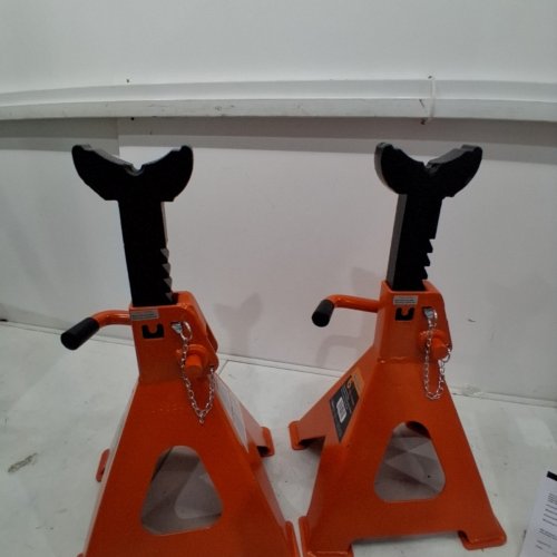 2PC STRONGARM VEHICLE SAFETY STANDS - 6 TON MAX - ORANGE (MODEL: 856B) image 4